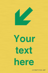 Custom Safe Condition inverse: Green Down left right arrow